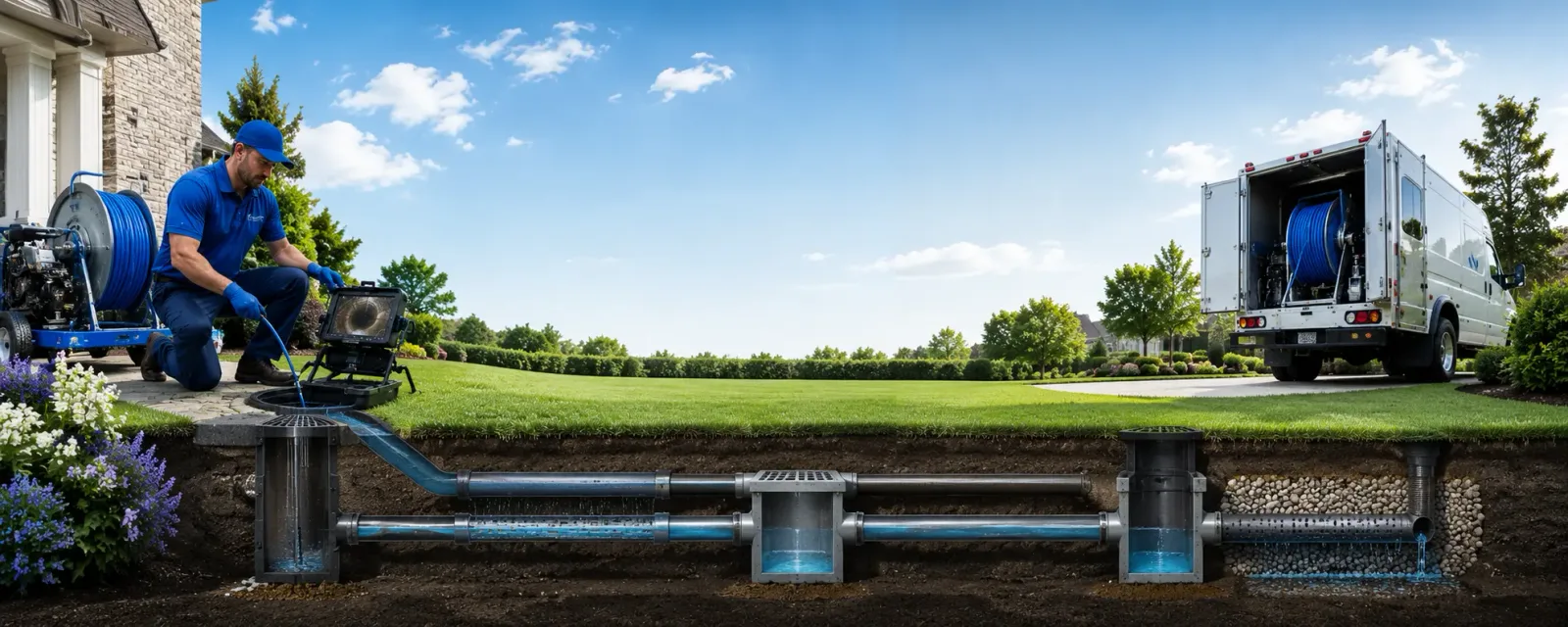Outdoor drain cleaning information for Canfield, OH